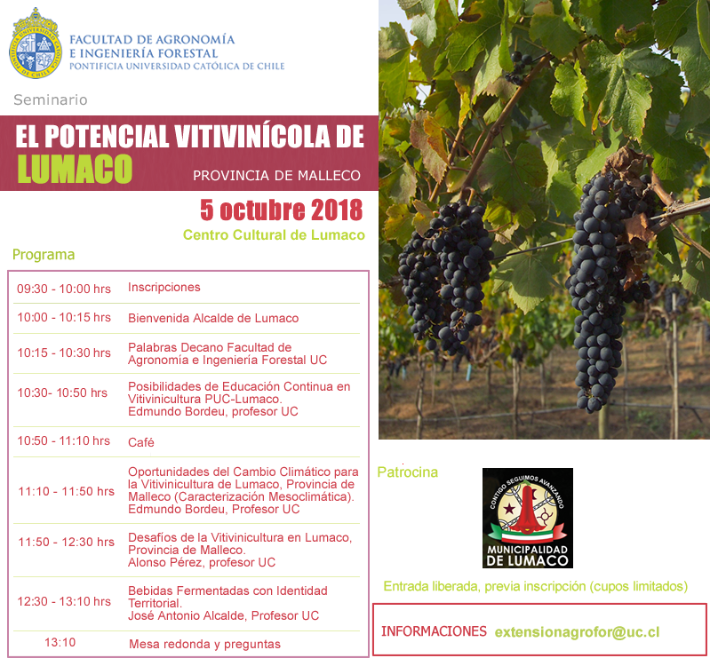 web seminario vitivinicultura Lumaco