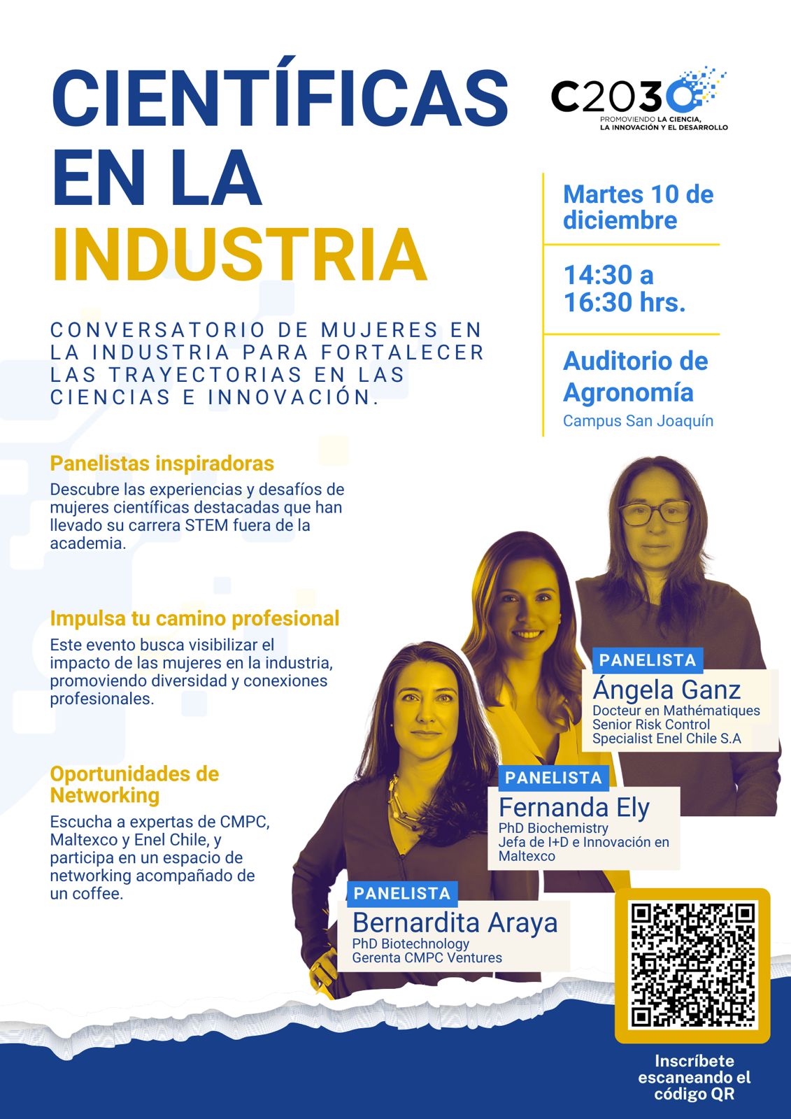 Conversatorio Científicas en la Industria