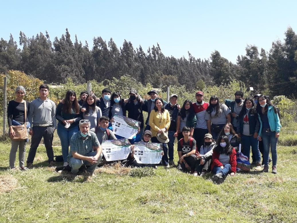 Estudiantes de la Escuela Agrícola Valle del Elqui durante la jornada de capacitación